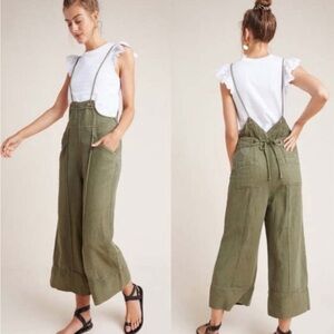 Anthropologie Asha Bib-Front Utility Overalls